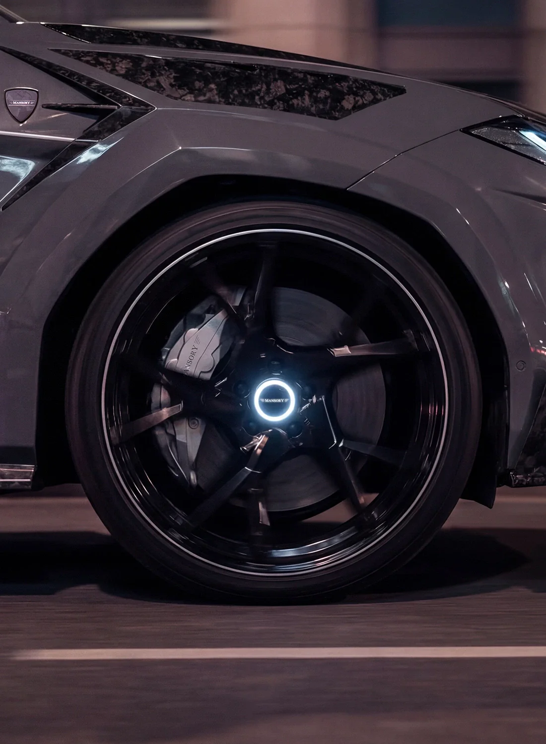 Mansory LED Floating Small Wheel Cap